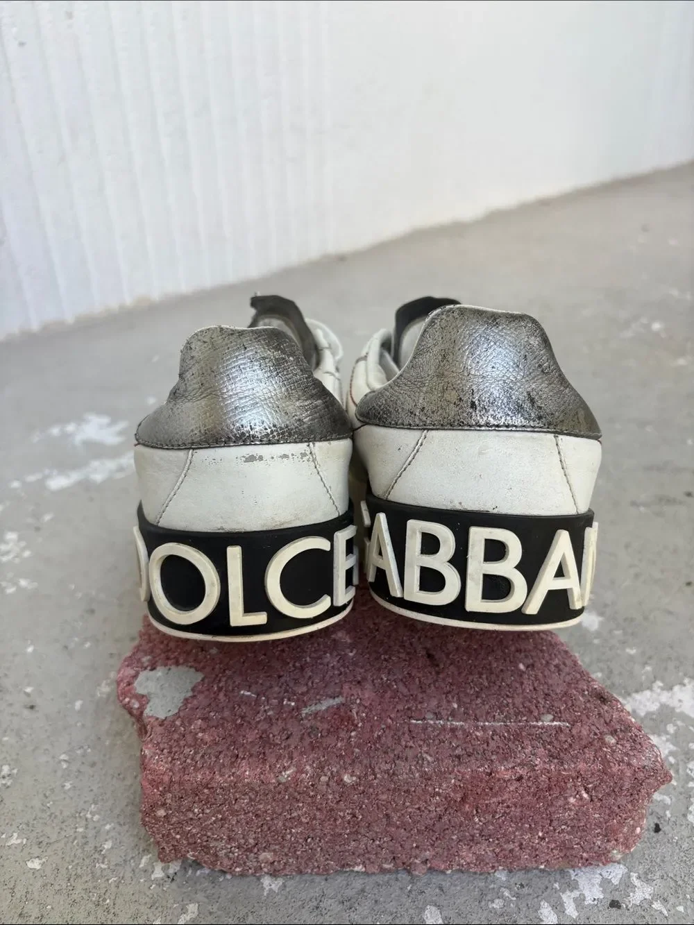 Dolce and Gabbana Portofino leather sneakers